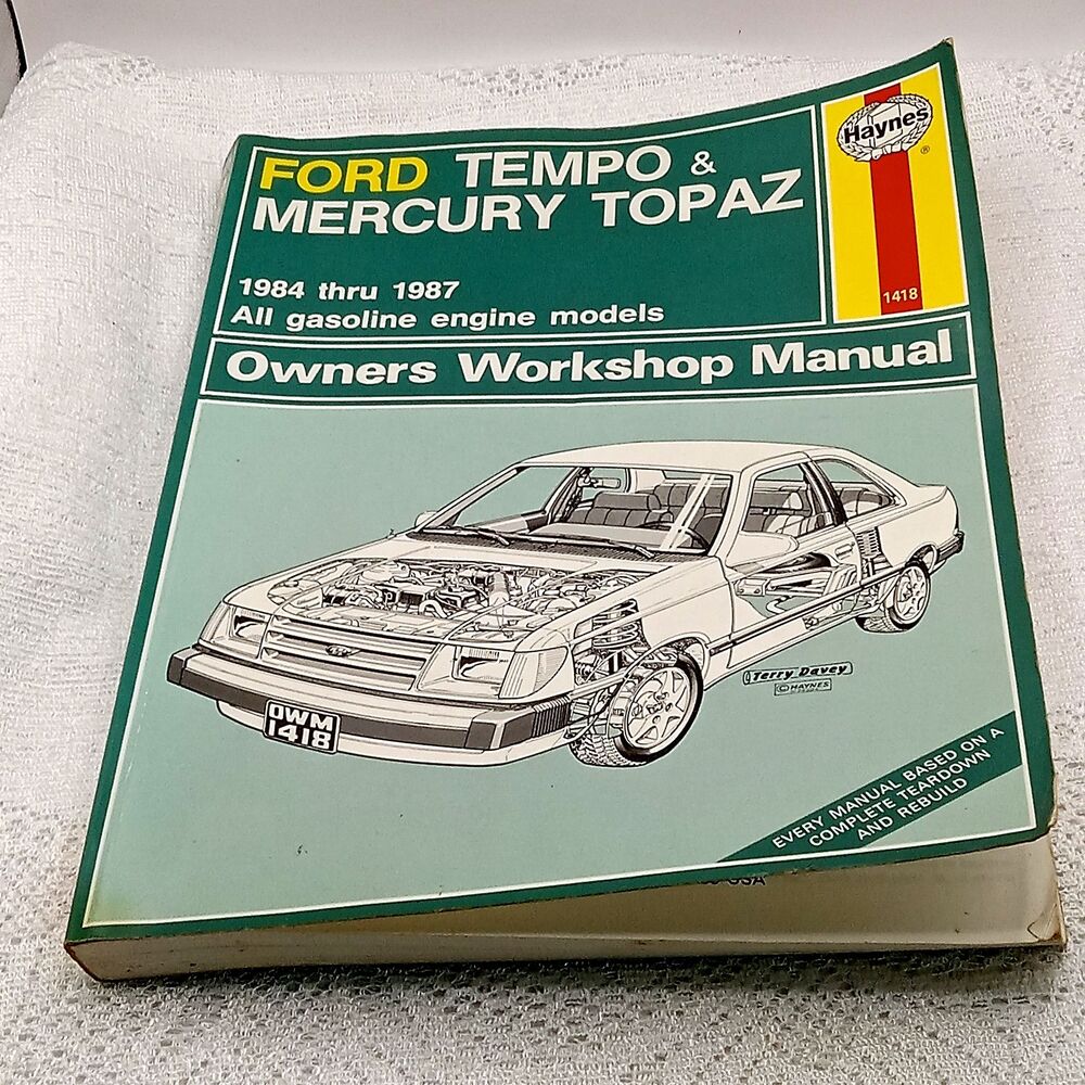 Haynes Auto Workshop Ford Tempo Mercury Topaz Repair Manual 1418
